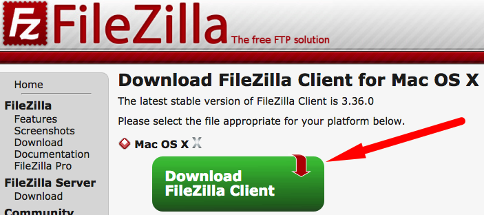 see image filezilla for mac