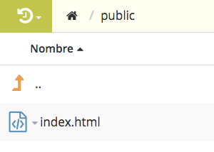index.html en carpeta public